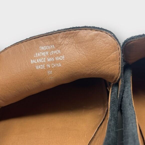 Tommy Hilfiger Black Suede Loafer Sz 8 Office Pretty Preppy Core - Picture 7 of 10